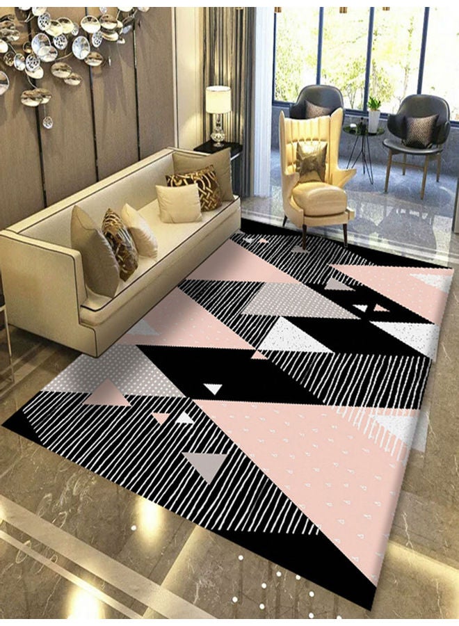 بساط أرضية لغرفة المعيشة بنمط هندسي متعدد الألوان 80x120سم - Image 1
