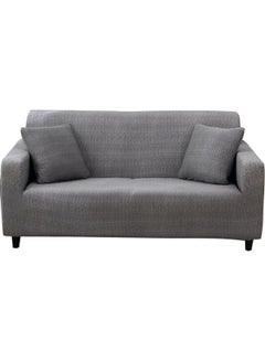 Sharpdo Texture Pattern Stretch Sofa Cover Grey 36 x 30 x 7cm  - Image 2