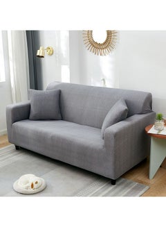 Sharpdo Texture Pattern Stretch Sofa Cover Grey 36 x 30 x 7cm  - Image 3