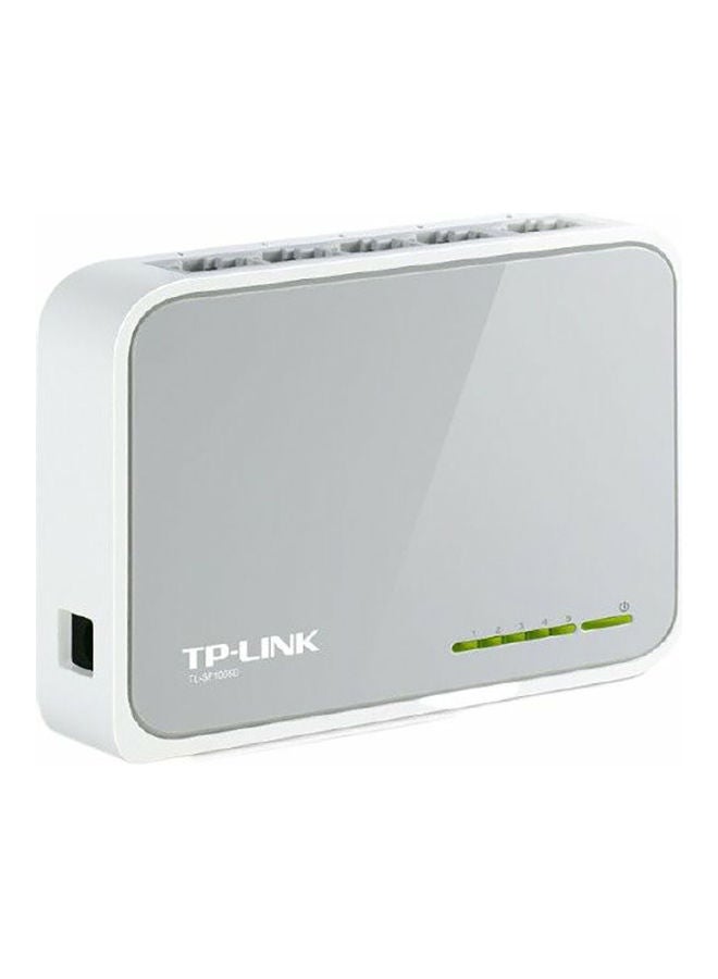 TP-LINK - 5-Port 10/100Mbps Desktop Business Gigabit Switch grey/white - Image 1