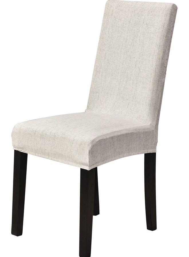 Sharpdo One-Piece Stretch Chair Cover Beige 38 x 38 x 45cm  - Image 2