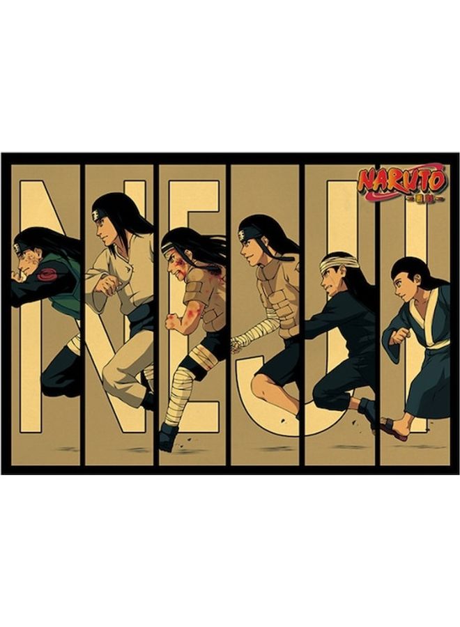 Generic - Naruto Anime Retro Kraft Paper Poster Bar Bedroom Decoration Painting Wall Sticker Multicolour 70 x 23cm - Image 1