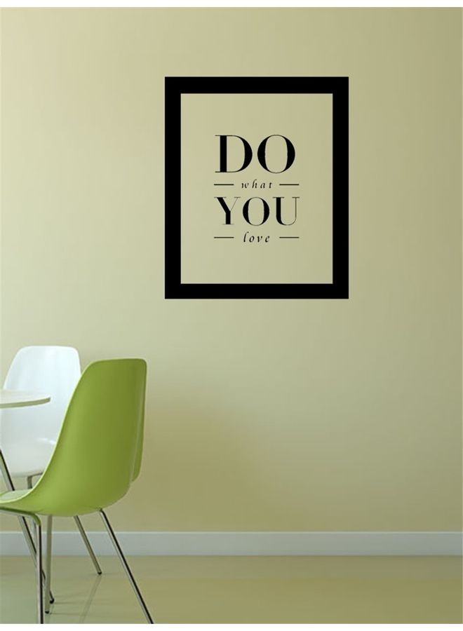 Quote Themed Wall Sticker Black 60x90cm