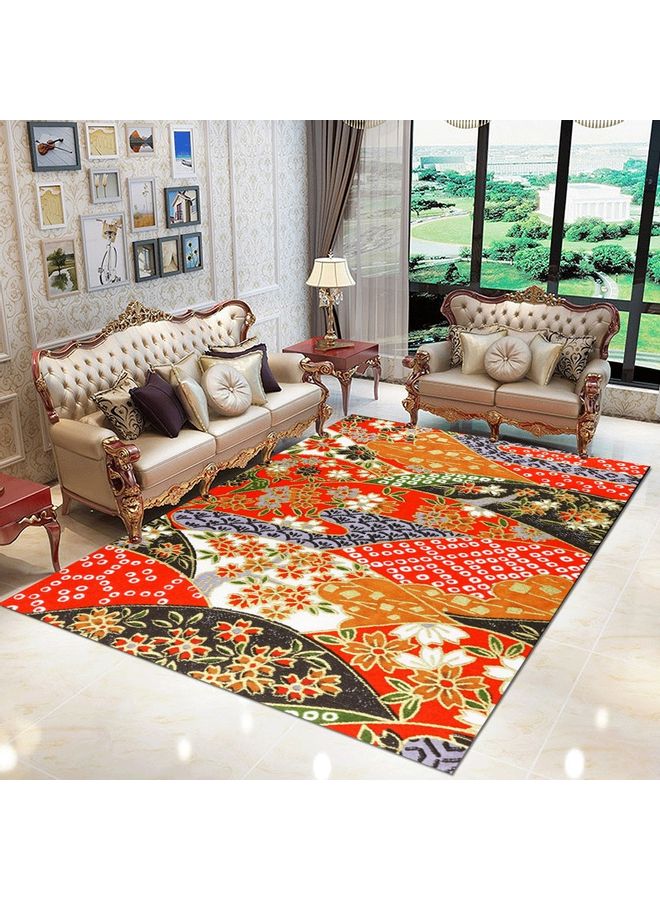 Printed Anti-Slip Home Rug Multicolour 120x160cm - Image 1