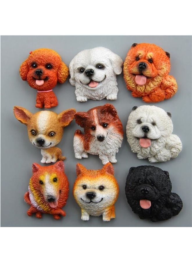 1 Piece Dog Model Cute Refrigerator Sticker Multicolour 60x90cm - Image 1