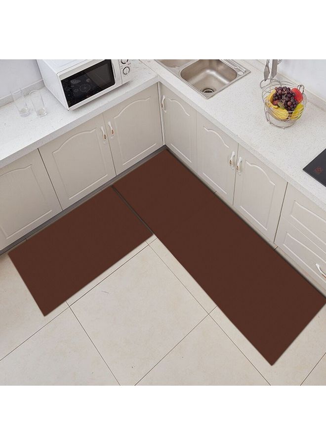 Simple Style Household Entrance Anti-Skidding Rug Brown 50x160cm  - Image 1