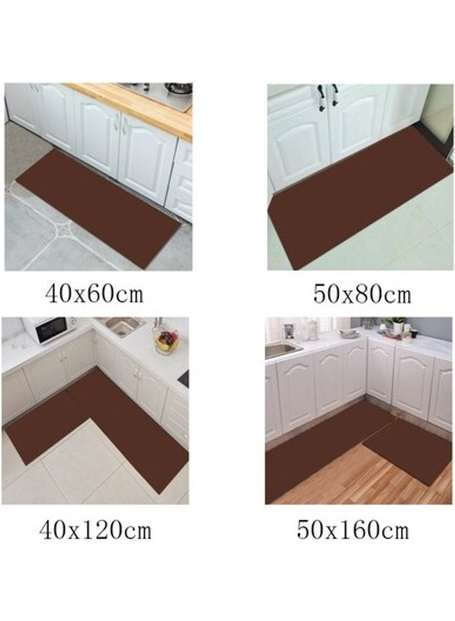 Simple Style Household Entrance Anti-Skidding Rug Brown 50x160cm  - Image 5