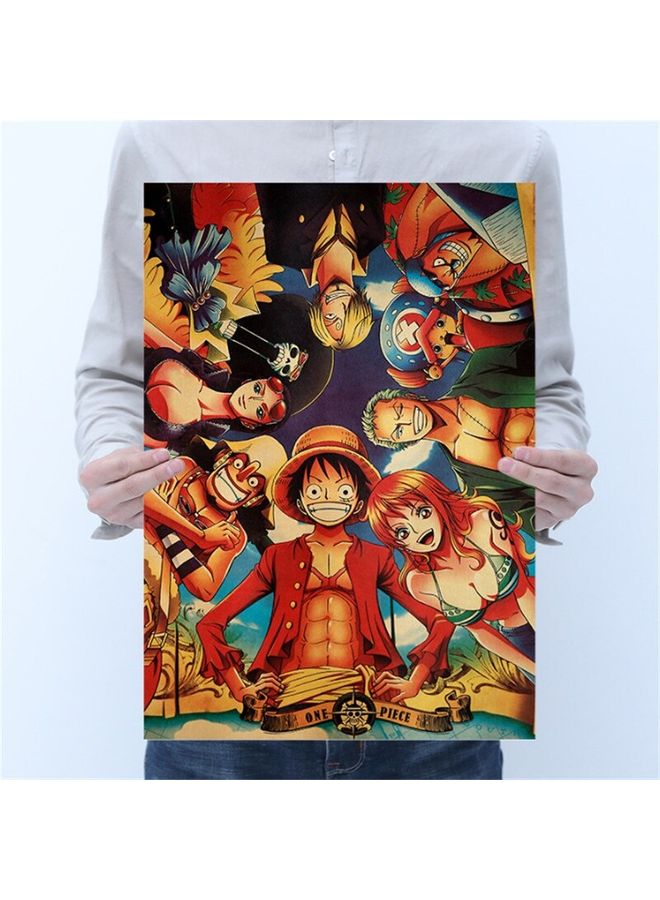 Decorative Luffy Series Wall Poster Multicolour 60x  90cm