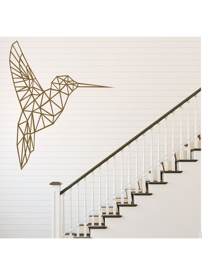 1-Piece Cute Bird Stair Pattern Wall Sticker Brown 60x90cm  - Image 1