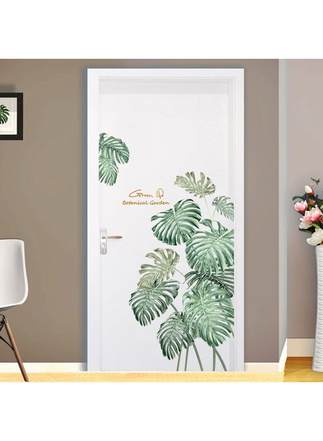 ملصق جداري بتصميم نباتات استوائية أخضر 60 x 90سم  - Image 2