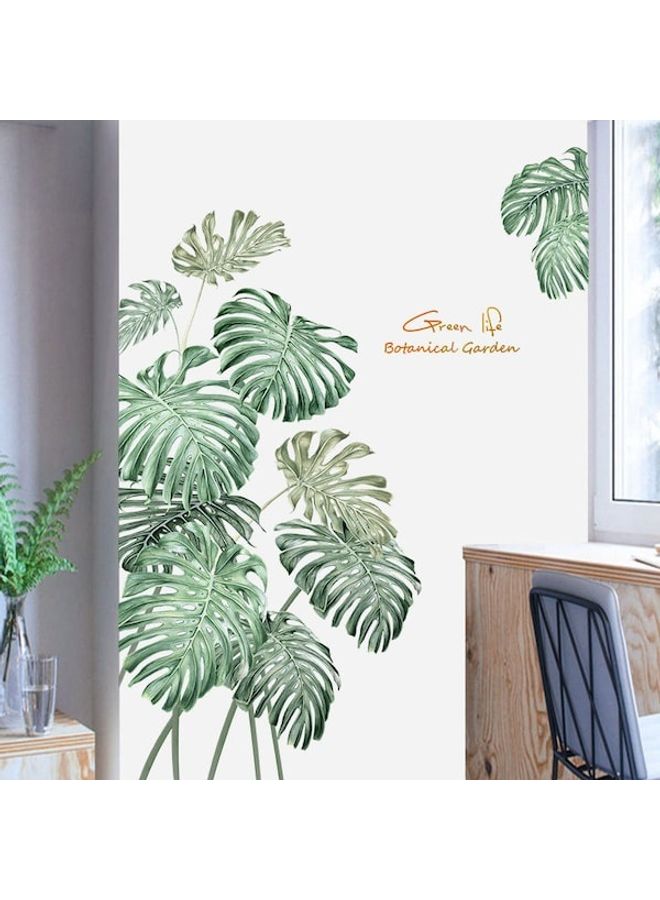 ملصق جداري بتصميم نباتات استوائية أخضر 60 x 90سم  - Image 3