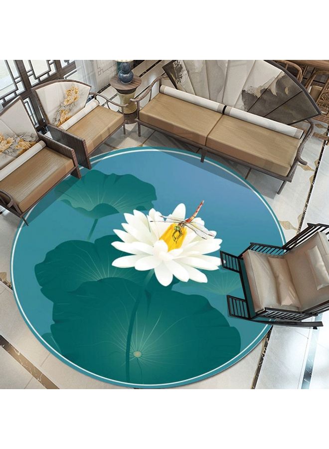 Lotus Printed Floor Mat Multicolour 60cm  - Image 2