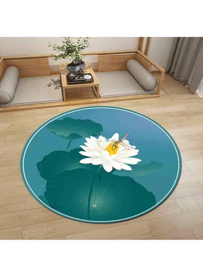 Lotus Printed Floor Mat Multicolour 60cm  - Image 3