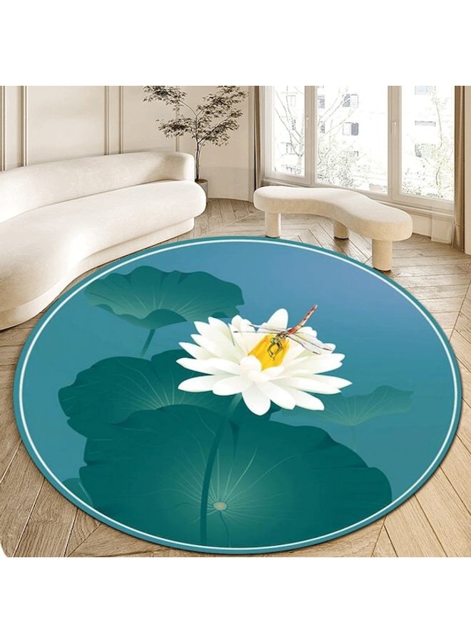 Lotus Printed Floor Mat Multicolour 60cm  - Image 4