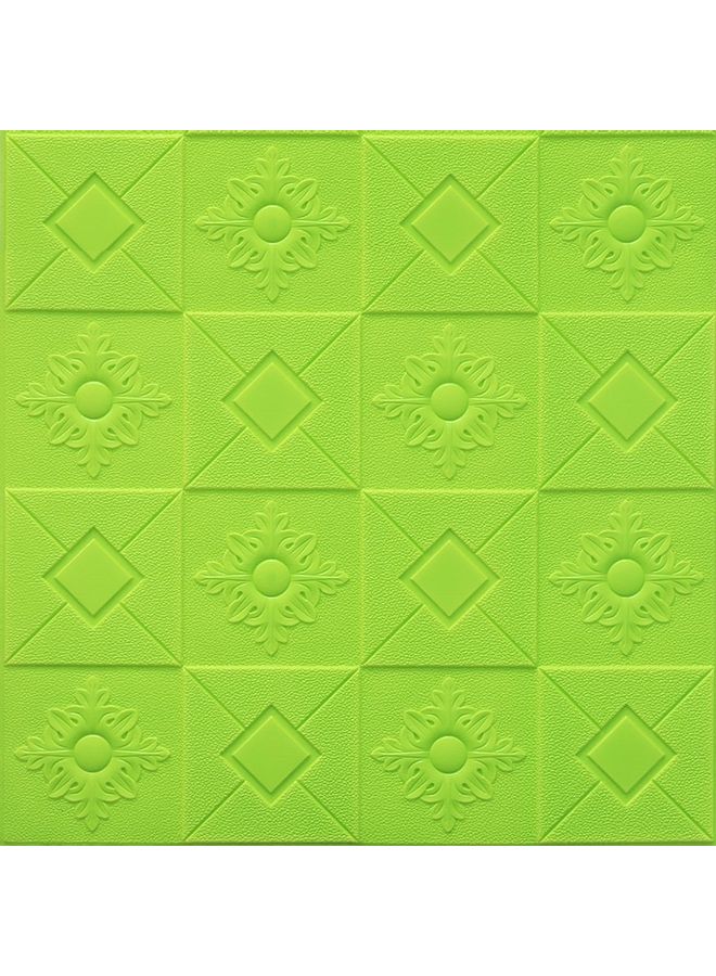 ملصق جداري ذاتي اللصق بتصميم أشكال هندسية أخضر 70 x 70سم 