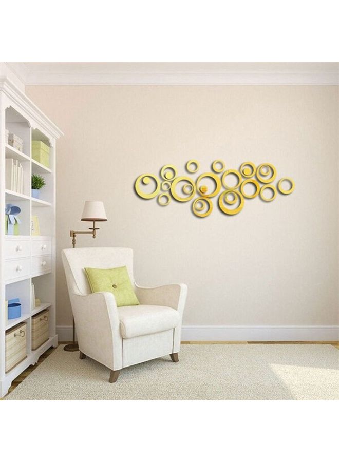6 Piece Wall Sticker Ring Shaped Gold 60x90cm - Image 2