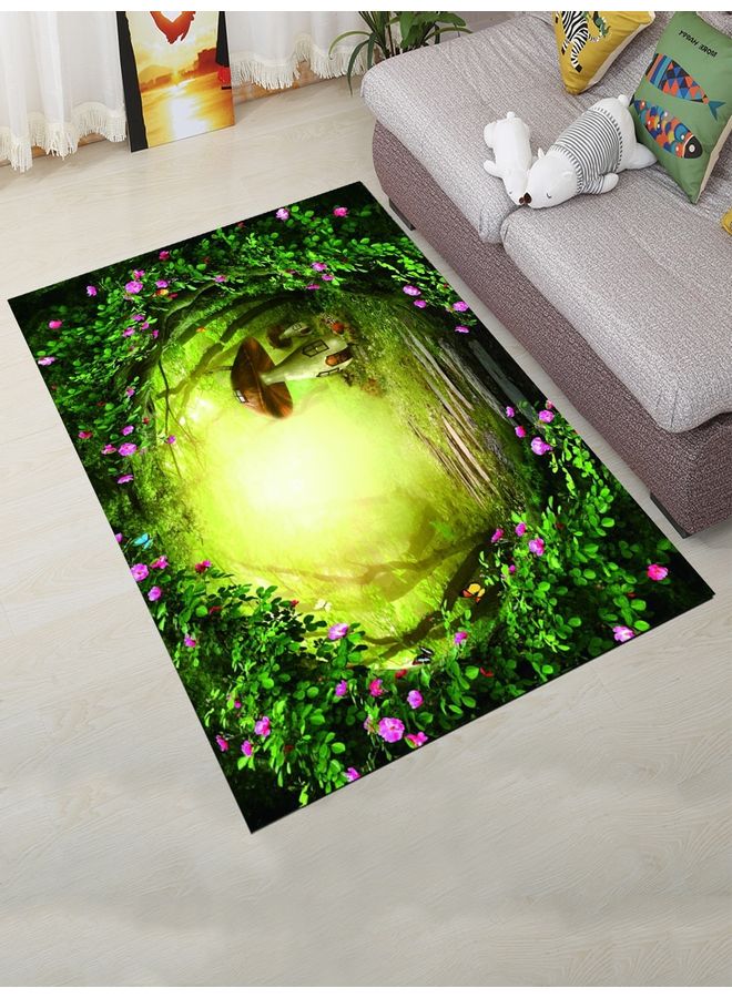 بساط أرضية بتصميم لمنزل الفطر متعدد الألوان 80x120سم