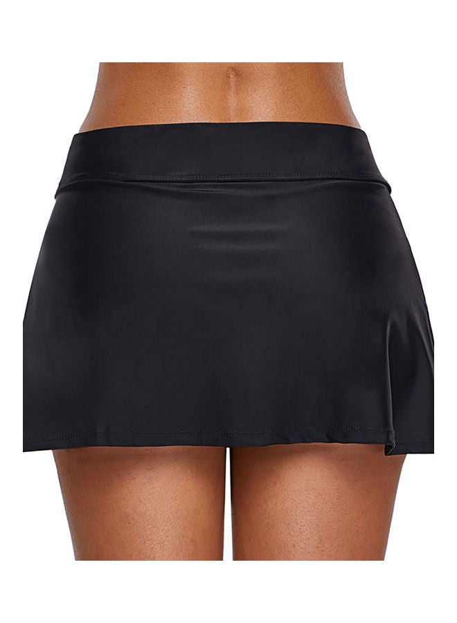 Generic - Women High Waist Fake Swimming Trunks Bathing Suit Black - Image 1
