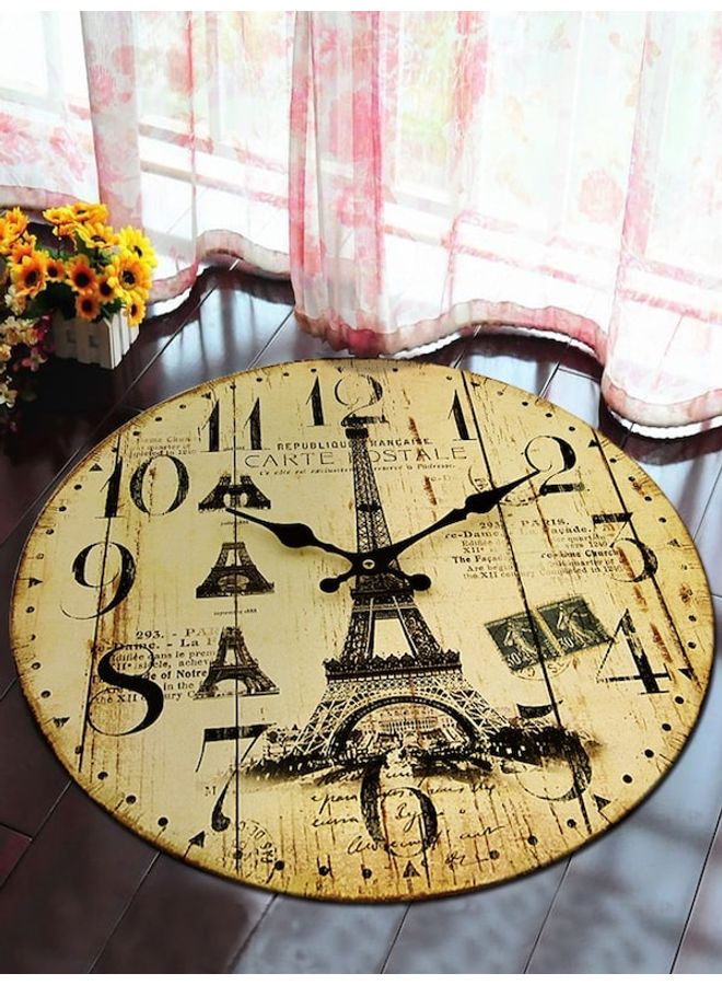 Clock Pattern Mat Beige/Black 40x40cm - Image 2