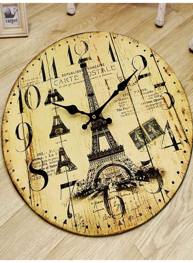 Clock Pattern Mat Beige/Black 60x60cm - Image 4