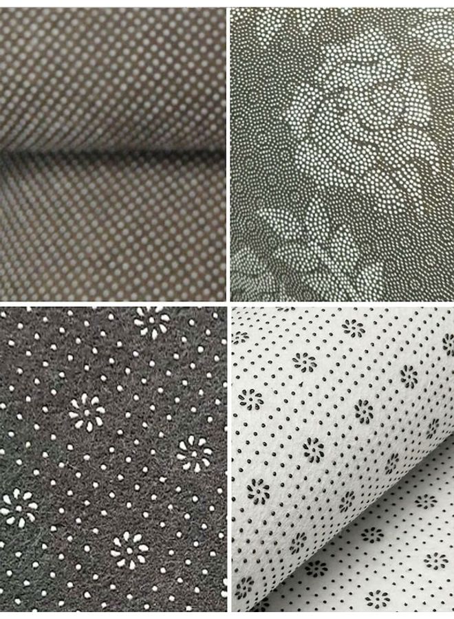1-Piece European Style Floral Printed Anti-Skid Floor Mat Grey/Brown/Yellow 80x120cm  - Image 2