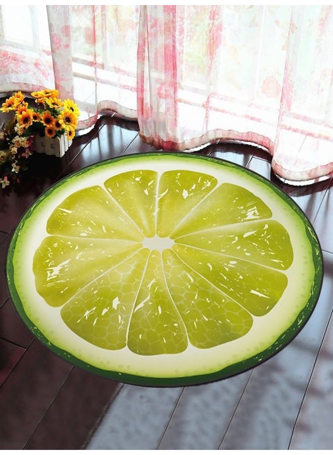 بساط أرضية دائري مزين بطبعة متعدد الألوان 40x40سم - Image 3