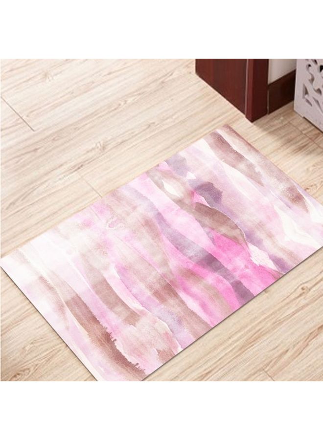 Modern Art Printed Anti-Skid Rug Pink/White/Brown 50x80cm - Image 5