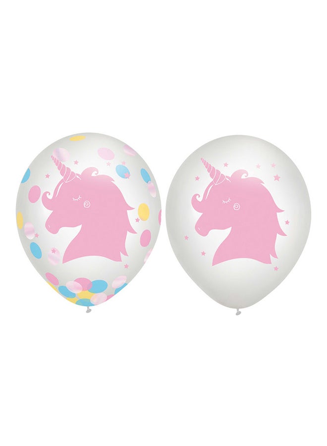 أمسكان بالون لاتكس عيد ميلاد قوس قزح السحري مع رذاذ 12 إنش، 6 قطع