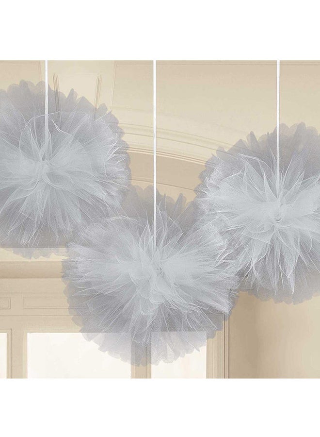 Amscan 3-Piece Tulle Fluffy Decoration
