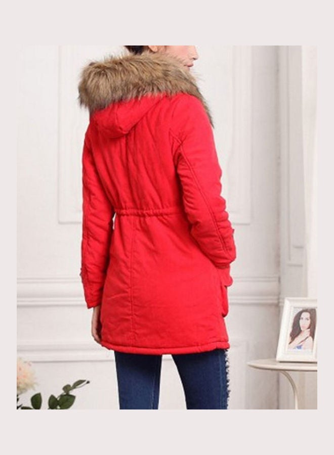 Winter Coat Red - Image 2