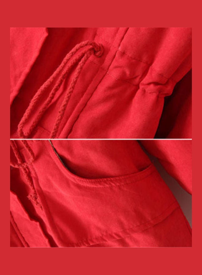 Winter Coat Red - Image 4