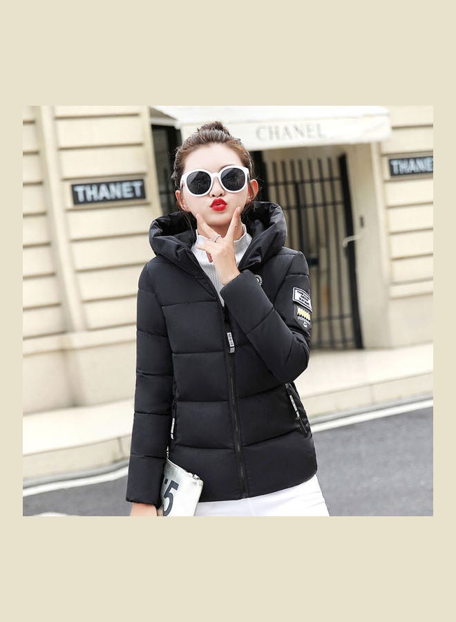 Generic - Zipper Detail Padded Jacket Black - Image 1