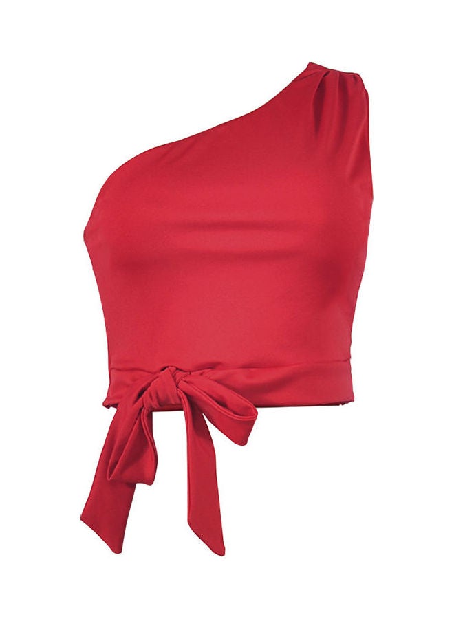 Solid Crop Top Red  - Image 1