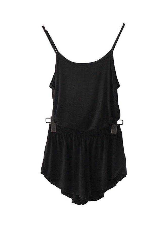 2-Piece Top And Shorts Set Black  - Image 1