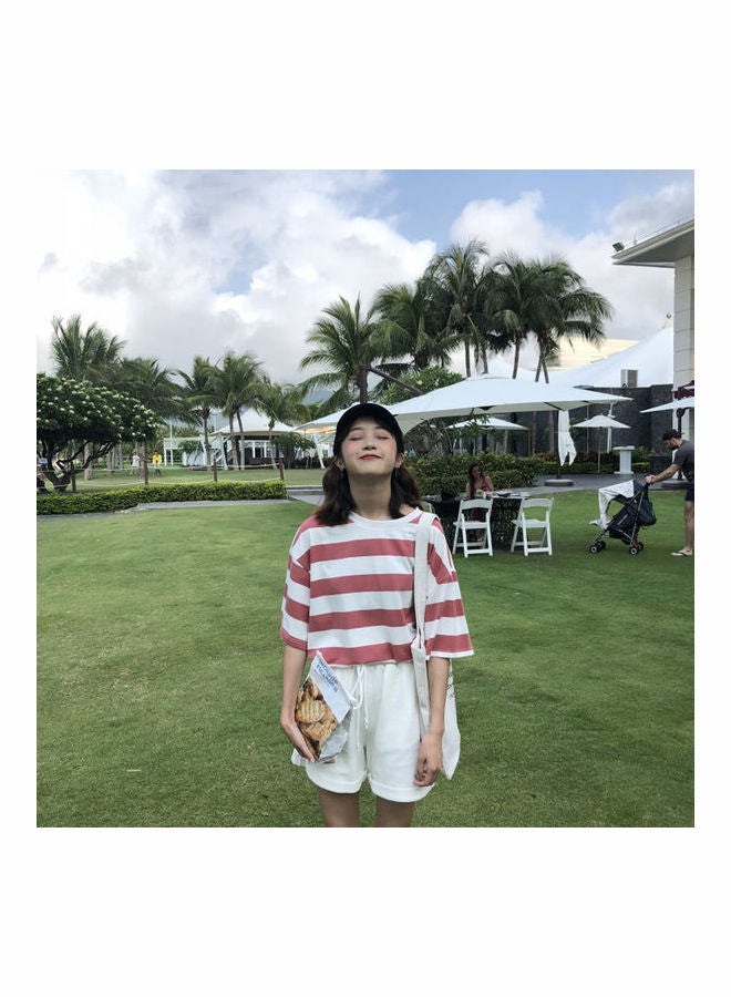 Striped T-Shirt Pink/White - Image 5