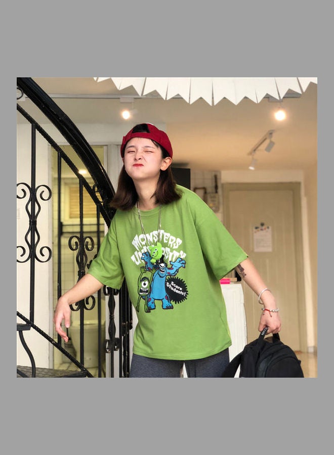 Monster University Printed T-Shirt Green/Blue/White - Image 1