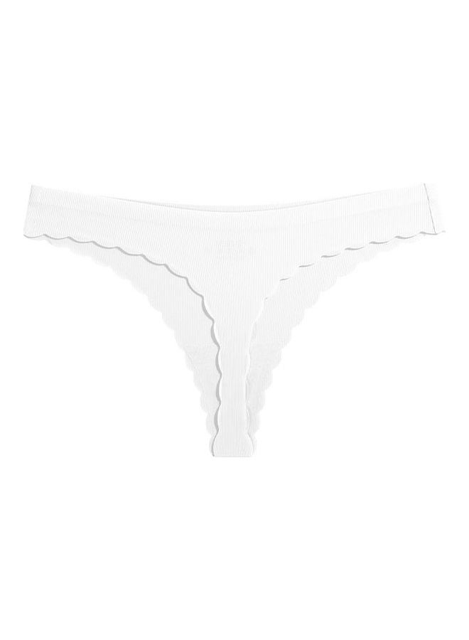 Solid Low Rise Briefs White  - Image 1