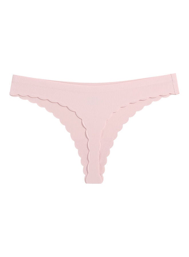 Solid Low Rise Briefs Beige  - Image 3