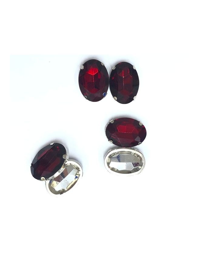 Generic - 6-Piece Oval Shaped Glass Crystal - Image 1