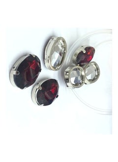 Generic 6-Piece Oval Shaped Glass Crystal  - Image 2