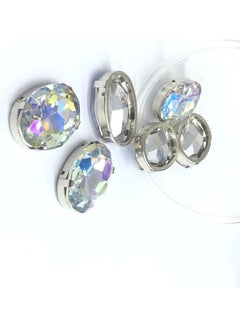 Generic 6-Piece Oval Shaped Glass Crystal  - Image 2
