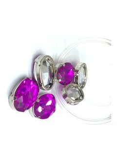 Generic 6-Piece Oval Shaped Glass Crystal  - Image 2