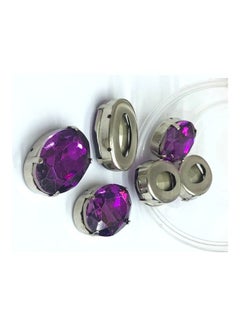 Generic 6-Piece Oval Shaped Glass Crystal  - Image 2