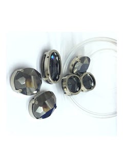 Generic 6-Piece Oval Shaped Glass Crystal  - Image 2