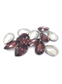 Generic 12-Piece Drop Shaped Glass Crystal 