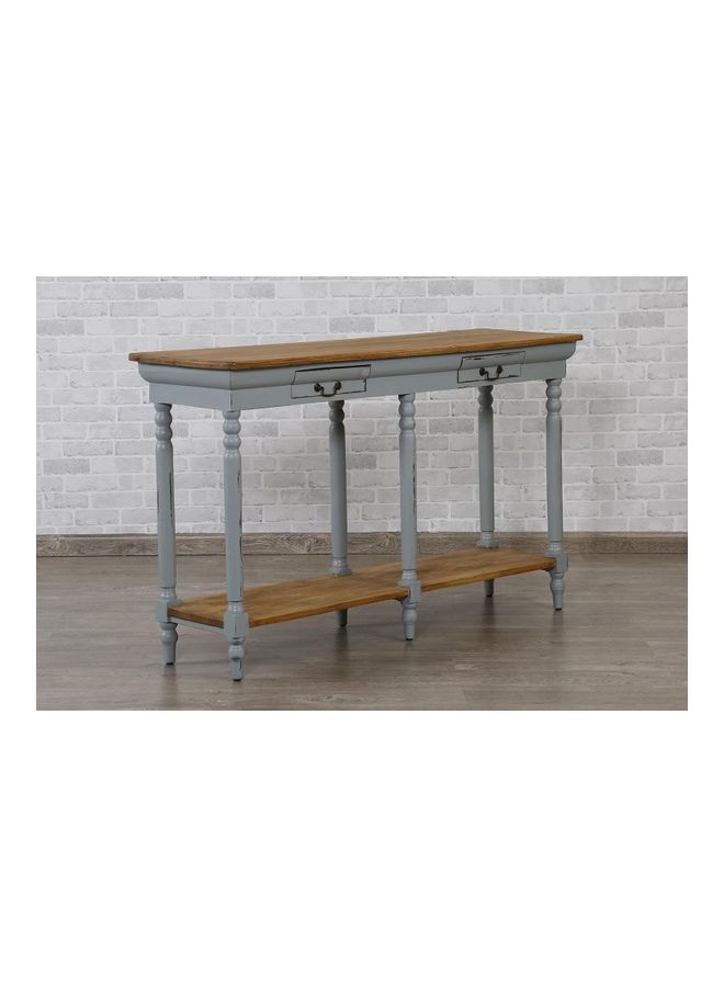 Pan Home - Zoilian Console Table Brown/Grey 44x91x155cm - Image 1