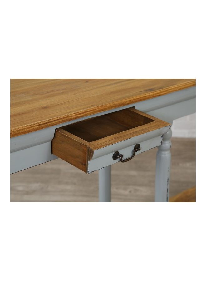Pan Home - Zoilian Console Table Brown/Grey 44x91x155cm - Image 1