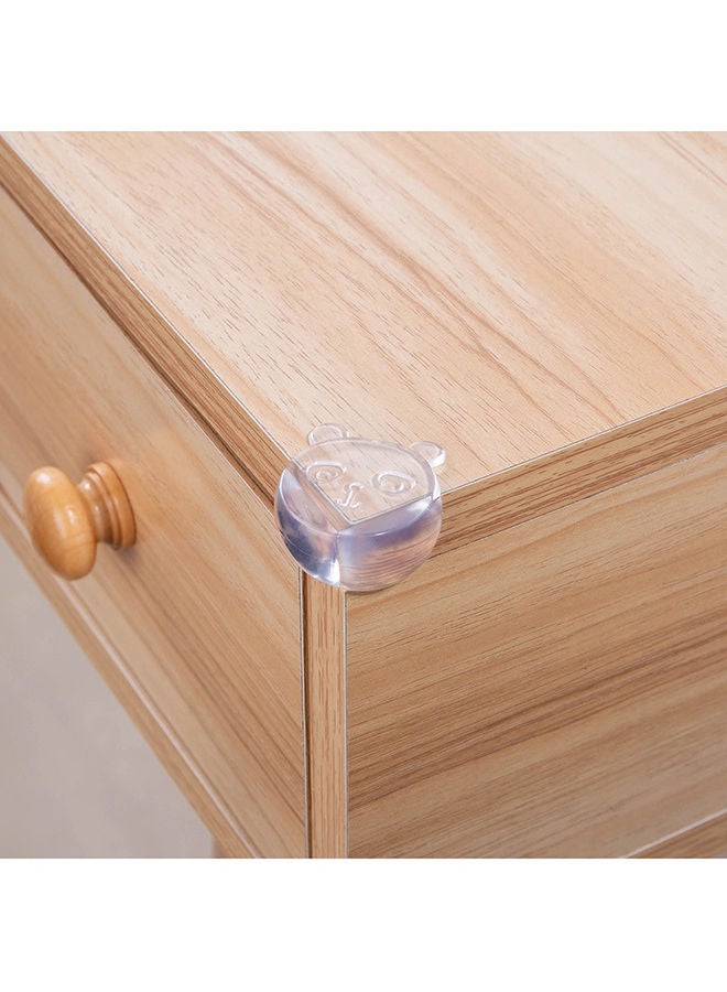 طقم زوايا طاولة للأطفال مكون من 8 قطع شفاف 3سم