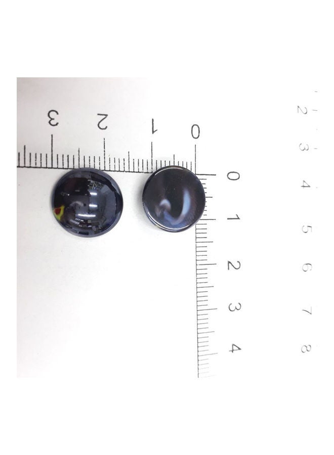 25-Piece Glass Beads Black 1.4cm - Image 3