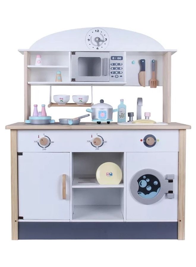 Basmah 32-2002 Wooden Kitchen Play Set For Kids - Image 1